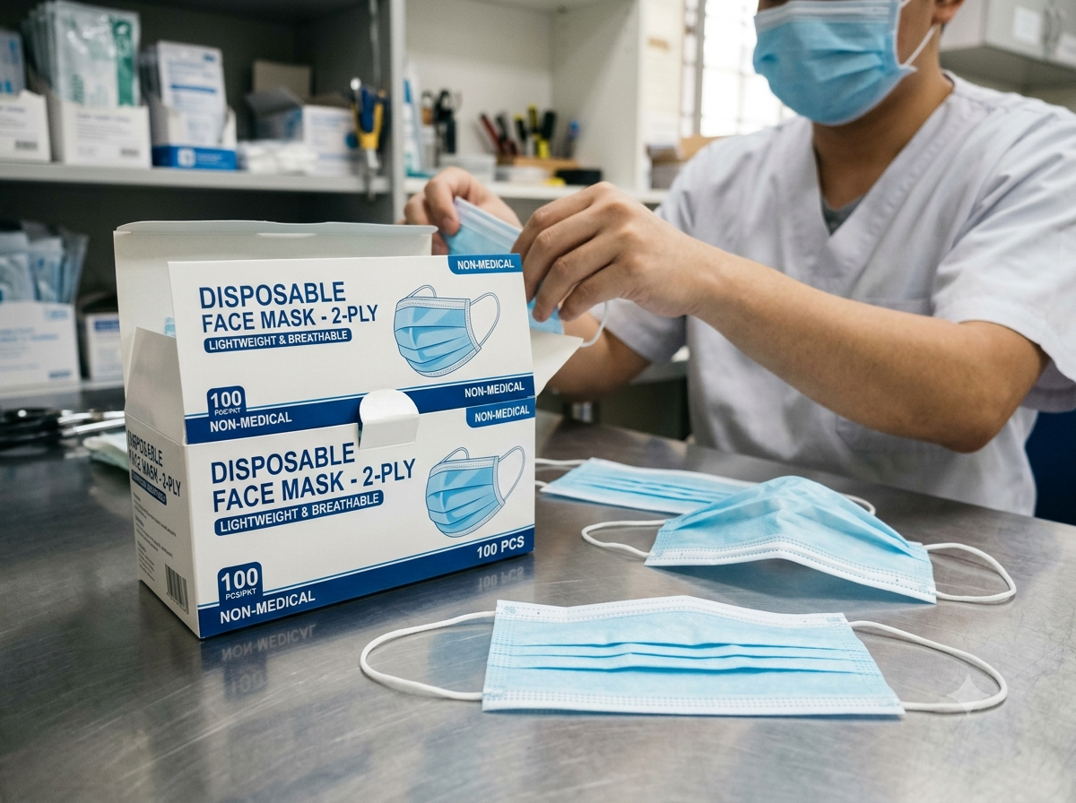 Disposable face mask